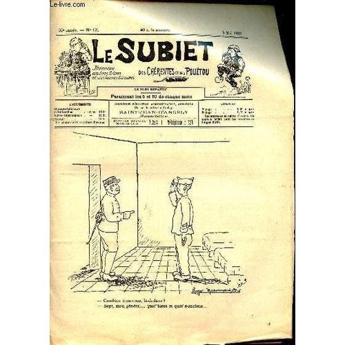 Le Subiet Des Chérentes Et Dau Pouétou N°13 30e Année 5 Mai 1931 - ... on Productcaster.