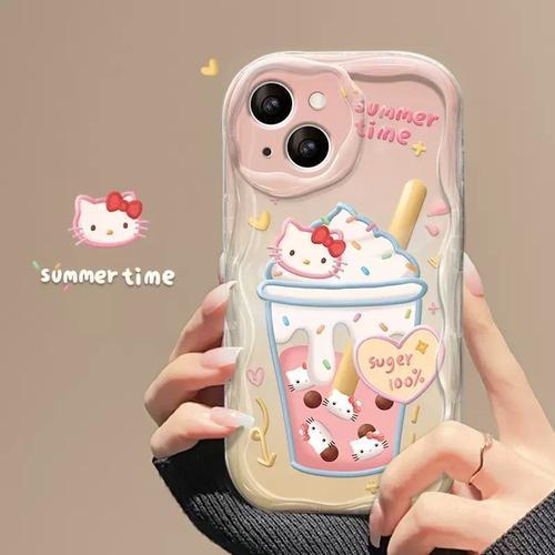 Sanurgente Cream Hello Kitty Coque De Téléphone Pour Iphone Gel De ... on Productcaster.