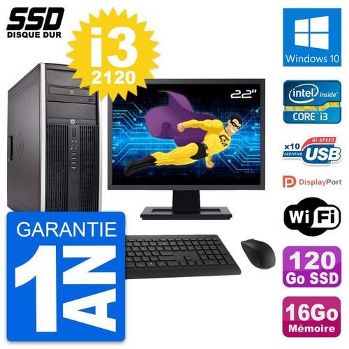 PC Tour HP Elite 8300 Ecran 22" Intel i3-2120 RAM 16Go SSD 120Go Wi... on Productcaster.