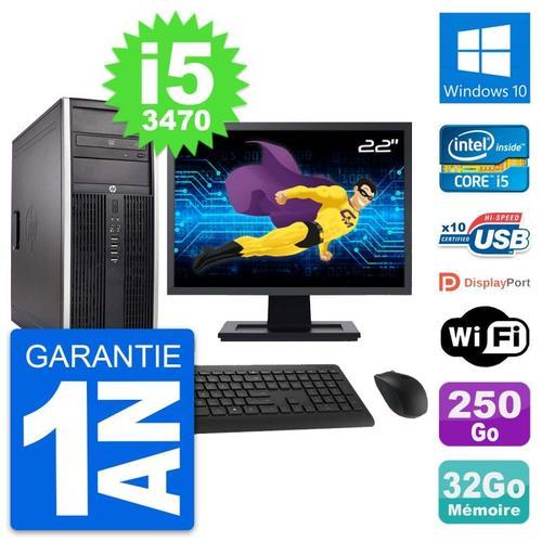 PC Tour HP 8300 Ecran 22" Intel i5-3470 RAM 32Go Disque 250Go Windo... on Productcaster.