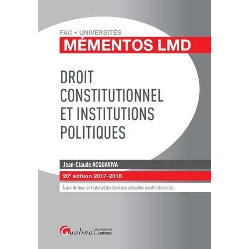 Droit Constitutionnel Et Institutions Politiques on Productcaster.