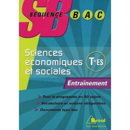 Sciences Économiques Et Sociales Tle Es - Entraînement on Productcaster.