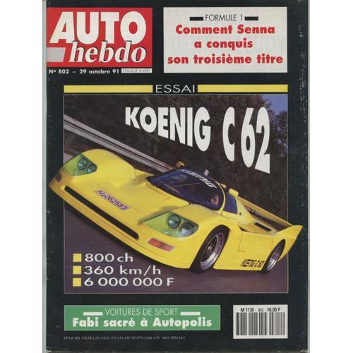 Auto Hebdo N° 802 : Comment Senna A Conquis Son Troisieme Titre on Productcaster.