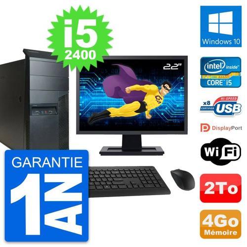 PC Tour Lenovo M91p Ecran 22" Intel i5-2400 RAM 4Go Disque 2To Wind... (Reconditionné) on Productcaster.