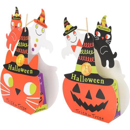 Coloré Récipient 10 Pièces Boîtes Boîte À Bonbons D'halloween Sacs ... on Productcaster.