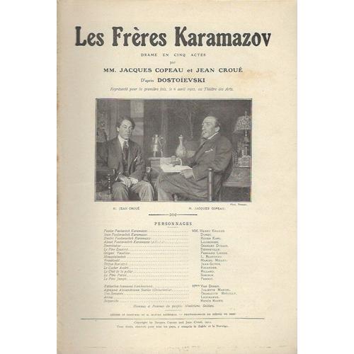 Les Frères Karamazov, Drames En Cinq Actes Par Mm. Jacques Copeau E... on Productcaster.