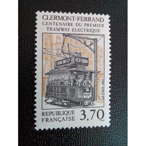 Timbre France Yt 2608 Clermont-Ferrand: Centenaire Du Premier Tramw... on Productcaster.