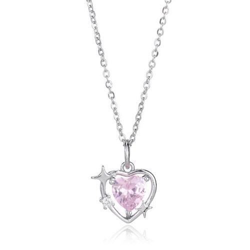 A Pendentif Damour Coeur Rose Bijoux Etheres Cadeaux De Beaute Part... on Productcaster.