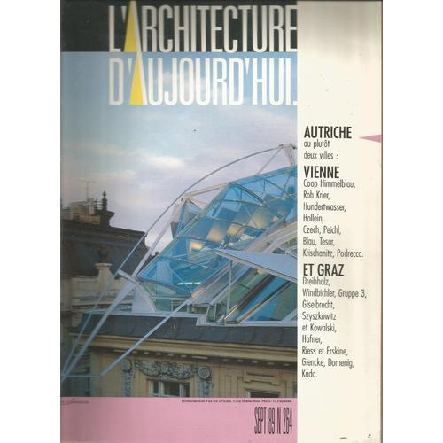 L'architecture D'aujourd'hui 264 Autriche Vienne Et Graz, Oscar Nie... on Productcaster.