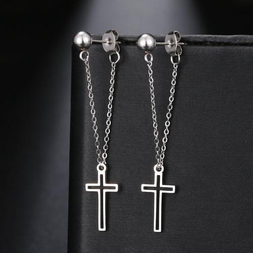 Boucles D'oreilles En Acier Inoxydable Pour Femmes, Bijoux En Métal... on Productcaster.