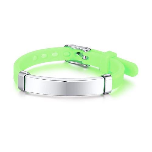 Vnox ¿ Bracelets De Baptême En Silicone Pour Fils Et Fille, Avec Id... on Productcaster.