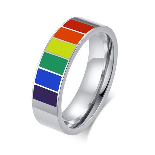 Vnox ¿ Bague Unisexe Arc-En-Ciel Pour Femmes Et Hommes, Bracelet De... on Productcaster.