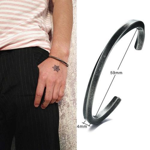 Vnox ¿ Bracelet Torsadé En Blé Vintage Pour Hommes, Bijoux Manchett... on Productcaster.