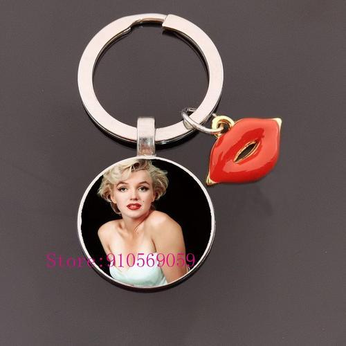 Porte-Clés Marilyn Monroe Avec Pendentif Lèvres Rouges, Star De Cin... on Productcaster.