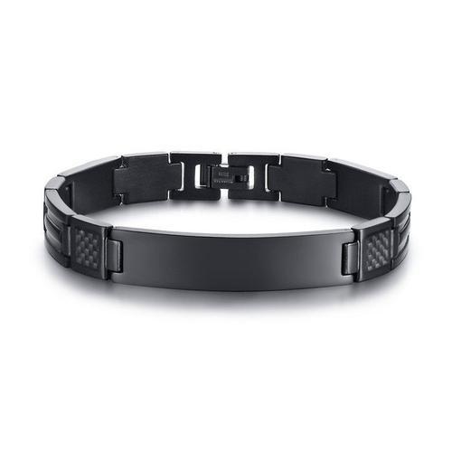 Vnox-Bracelets En Fibre De Carbone Pour Hommes, Gravure Gratuite, L... on Productcaster.