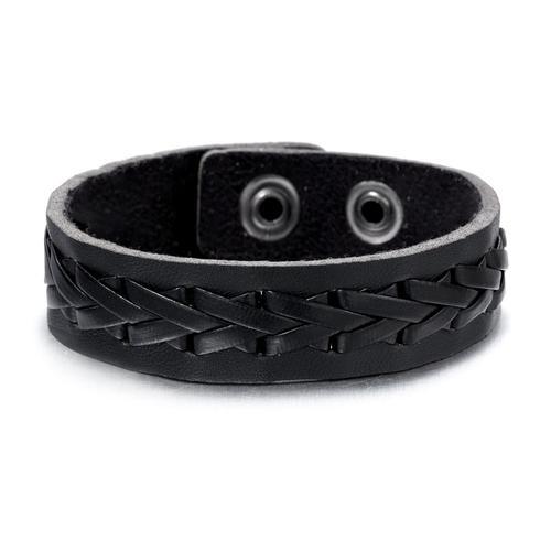 Bracelet Gothique Vintage En Cuir Pu Pour Homme, Breloque Ronde, Ét... on Productcaster.