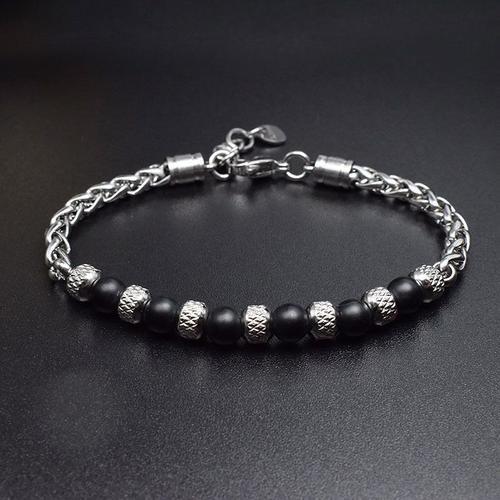 Bracelet En Acier Inoxydable Pour Hommes, Réglable, 6mm, ?Il De Tig... on Productcaster.