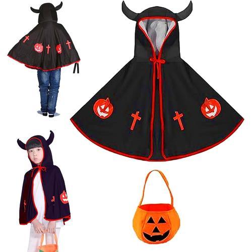 Cape d'Halloween pour enfants,Citrouille Cape Halloween Deguisement... on Productcaster.