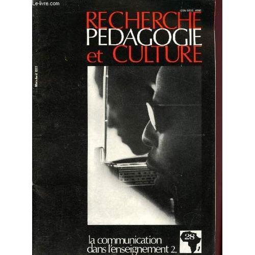 Recherche Pédagogie Et Culture N°28 - Mars-Avril 1977 : Spécificité... on Productcaster.