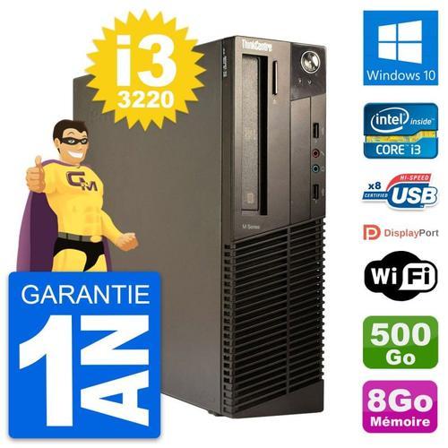 PC Lenovo ThinkCentre M82 SFF Intel i3-3220 RAM 8Go Disque 500Go Wi... (Reconditionné) on Productcaster.