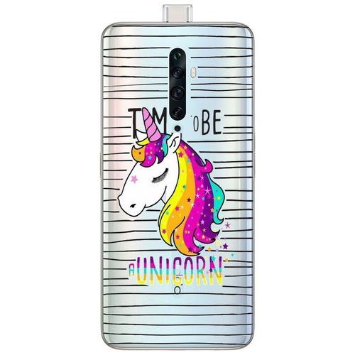 Coque Oppo Reno 2z Licorne Raye Unicorn Arc Ciel Rainbow Star Trans... on Productcaster.