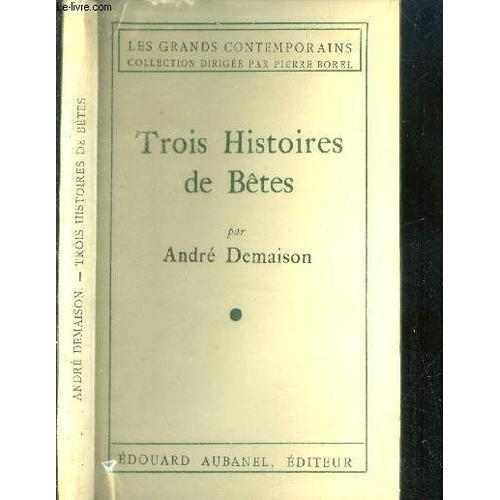 Trois Histoires De Bêtes. on Productcaster.