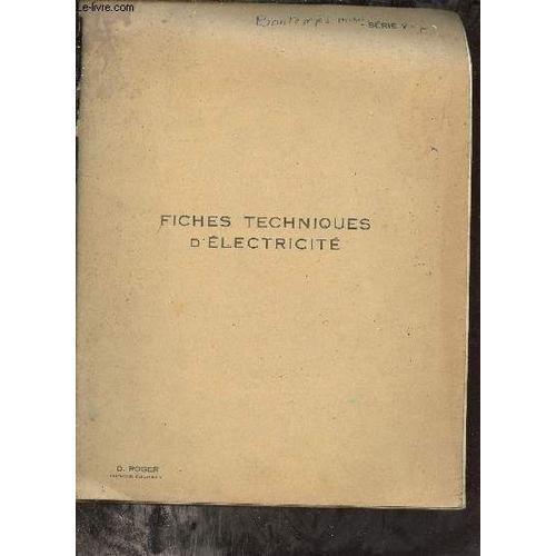 Fiches Techniques D Életricité. on Productcaster.