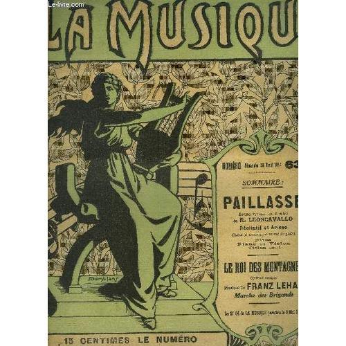 La Musique N° 63 : Dimanche 26 Avril 1914 : Paillasse- Le Roi Des M... on Productcaster.