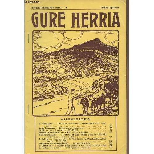 Gure Herria - Berrogoi-Ta-Hirugarren Urtea- 3 1973-Ko 3-Garrena - D... on Productcaster.