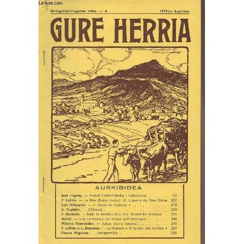 Gure Herria - Berrogoi-Ta-Hirugarren Urtea - 4 1973-Ko 4-Garrena - ... on Productcaster.