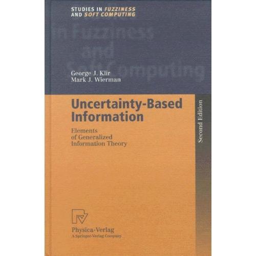 Uncertainty-Based Information - Elements Of Generalized Information... on Productcaster.