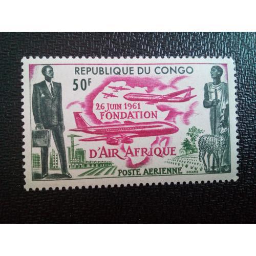 Timbre Congo Yt Pa 5 Fondation D'air Afrique 1961 ( 40204 ) on Productcaster.