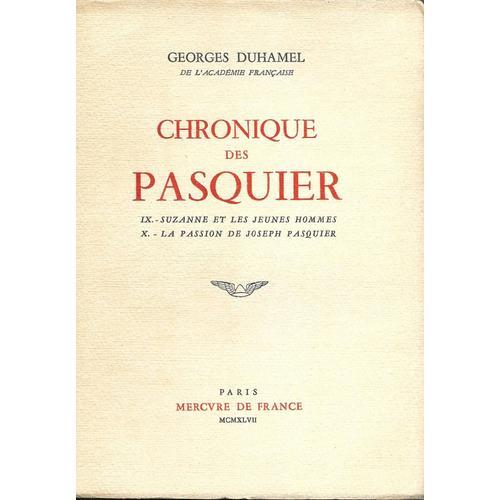 Chronique Des Pasquier Tome 5 (Ix - Suzanne Et Les Jeunes Hommes / ... on Productcaster.