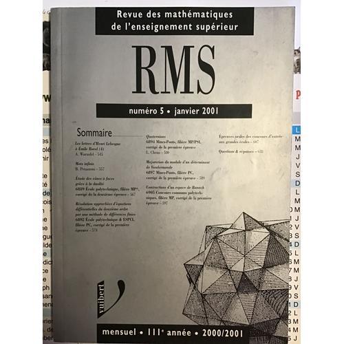 Rms - Janvier 2001 - N.5 on Productcaster.