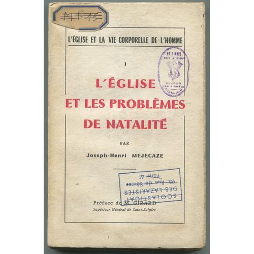 I : L'Eglise Et Les Problemes De Natalité on Productcaster.