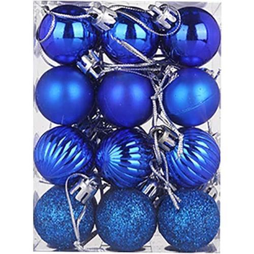 Boules De Noël 30 Mm, 24 Pcs, Decoration Noel Interieur Maison, Dec... on Productcaster.