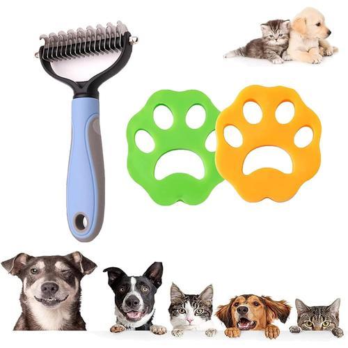 Brosse pour Chien et Chat pour Poils Longs, Lot de 3 Brosse pour so... on Productcaster.