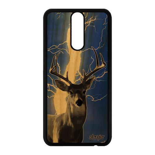 Coque Huawei Mate 10 Lite En Bois Et Silicone Cerf Portable Anticho... on Productcaster.