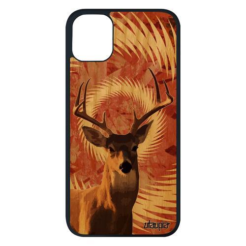 Coque En Bois Silicone Pour Iphone 11 Pro Max Et Cerf Texture Faon ... on Productcaster.