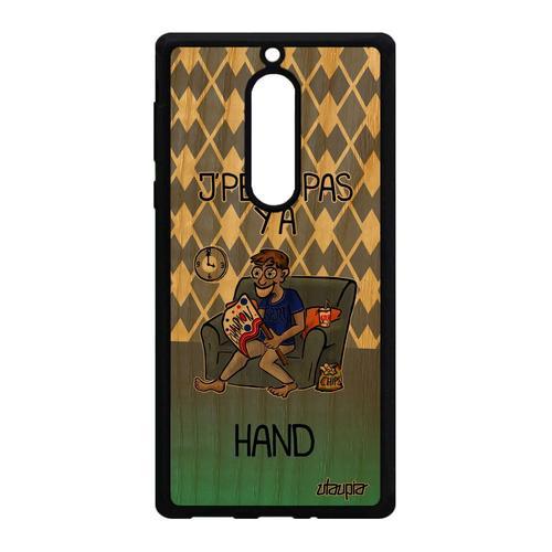 Coque Bois Nokia 5 Silicone J'peux Pas Y'a Hand Antichoc Handball C... on Productcaster.