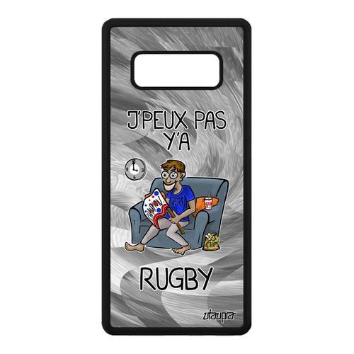 Coque Samsung Galaxy Note 8 En Silicone J'peux Pas Y'a Rugby Noir D... on Productcaster.