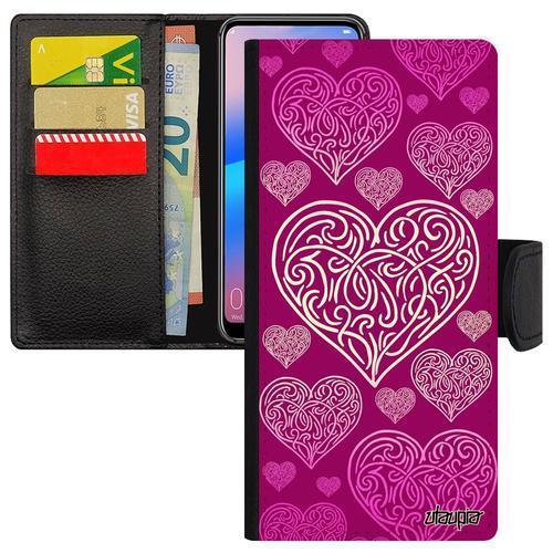 Coque Rabat Mi 9t Porte Cartes Silicone C Ur Rose Amitie Amour Symb... on Productcaster.