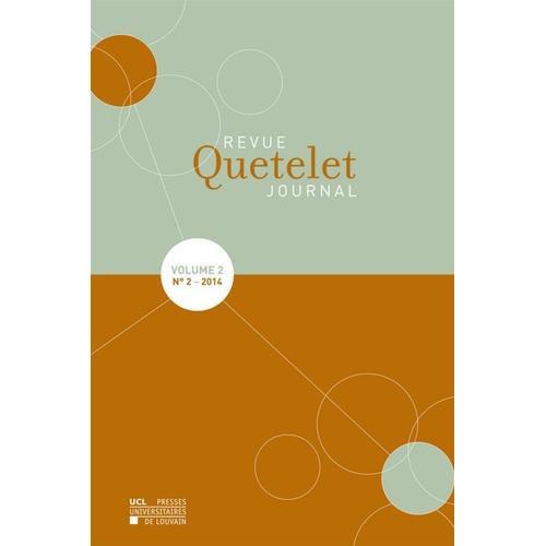 Revue Quetelet - Volume 2 - N 2 -2014 on Productcaster.