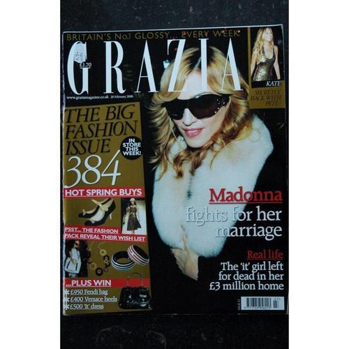 Grazia.Uk 52 Cover Madonna - Madonna Fights For Her Marriage - Maga... on Productcaster.