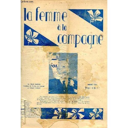 La Femme À La Campagne 14ème Année Mars 1941 - Le Pissenlit - Calen... on Productcaster.