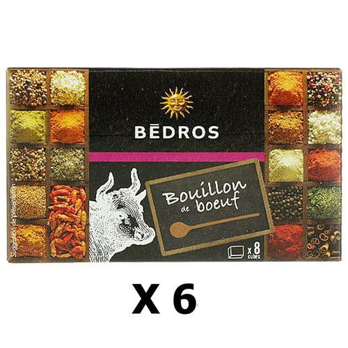 Lot 6x Bouillon De Boeuf - Bedros - 8 Cubes - Paquet 80g on Productcaster.