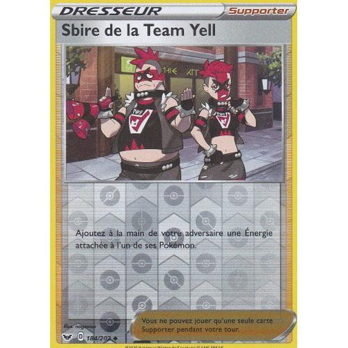 Carte Pokemon Dresseur - Sbire De La Team Yell - 184/202 - Reverse ... on Productcaster.