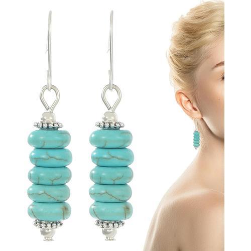 Boucles d¿oreilles Boho Turquoise,Boucles d¿oreilles Boho Turquoise... on Productcaster.