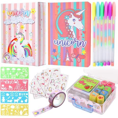 Licorne Journal Intime Pour Filles, Set De Papeterie Licorne Avec C... on Productcaster.