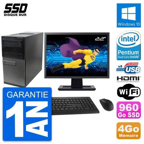 PC Tour Dell 390 MT Ecran 22" Intel G630 RAM 4Go SSD 960Go HDMI Win... (Reconditionné) on Productcaster.